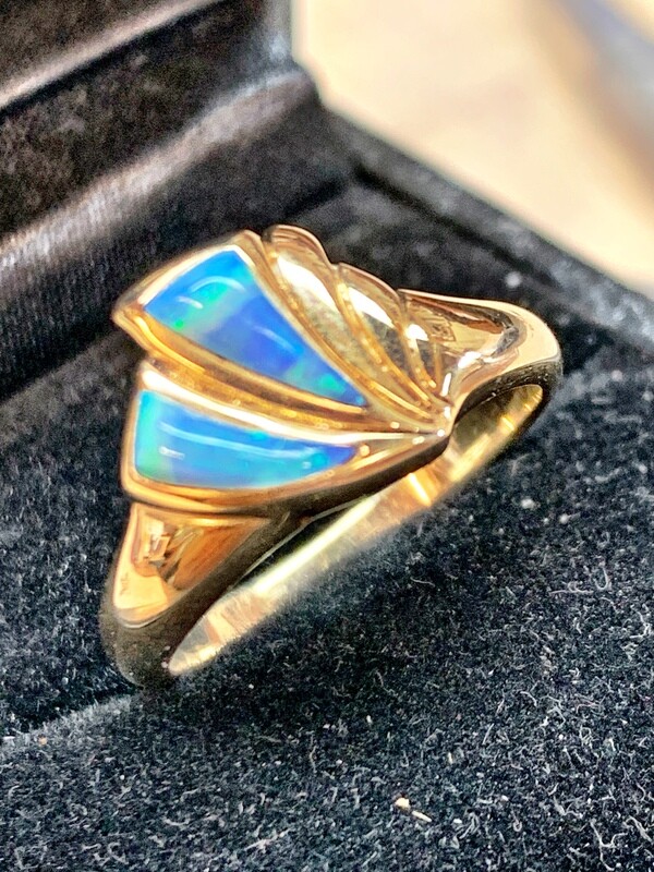 Opal and 14K Yellow Gold Ring