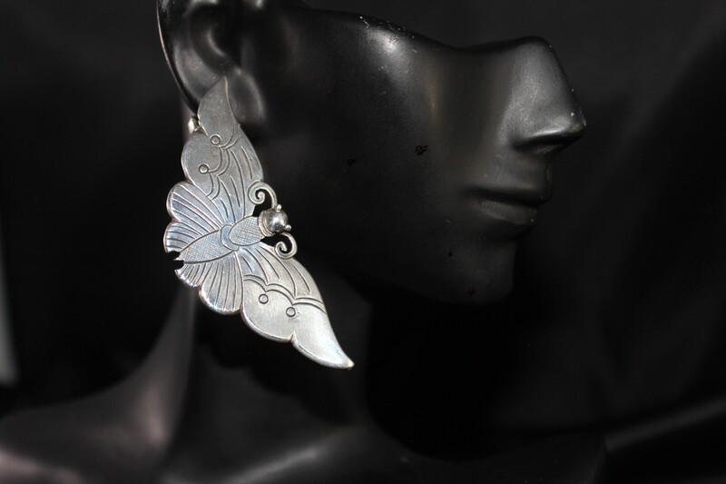 Sterling Silver Moth Earrings (SO)