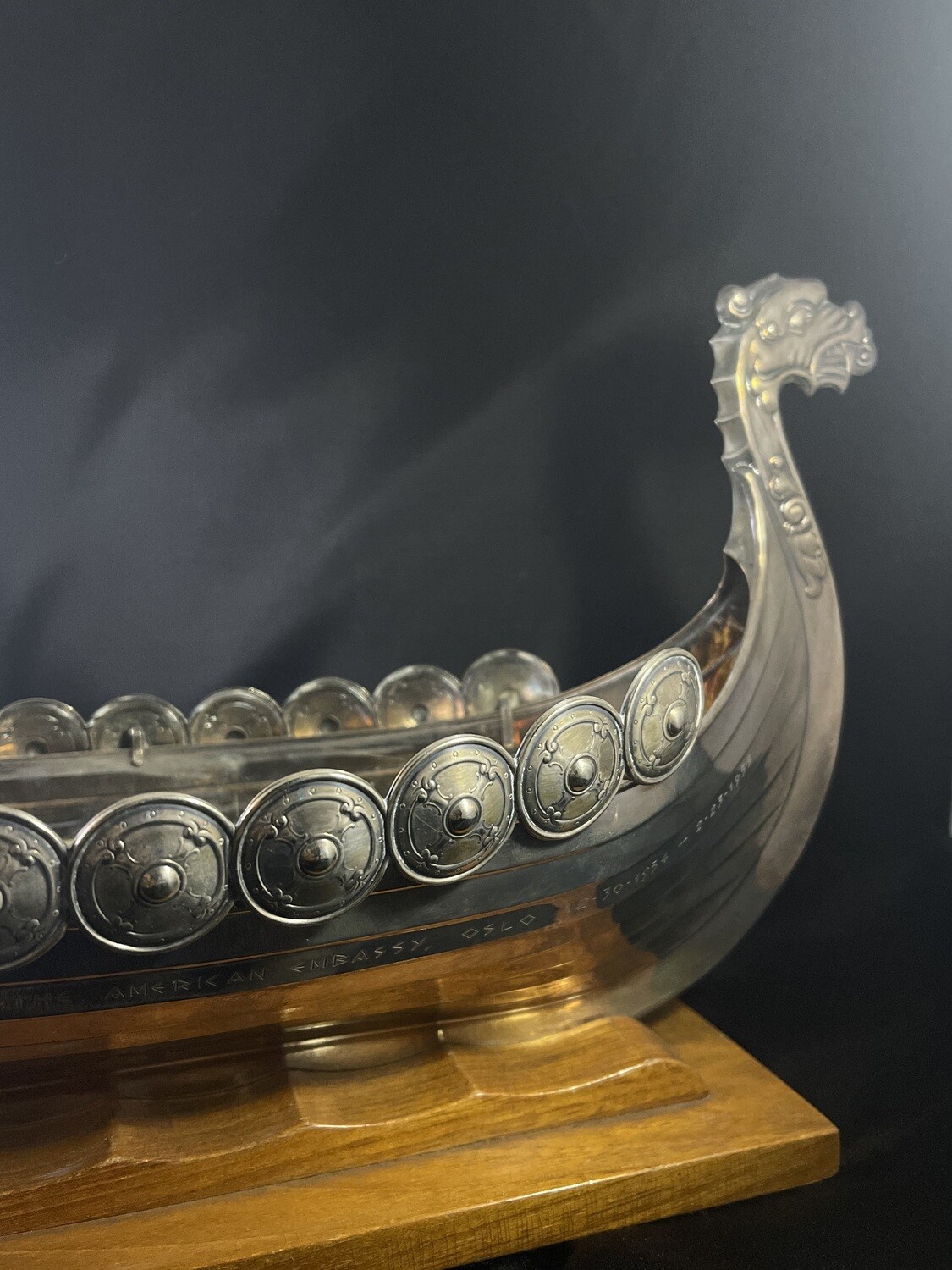 Sterling Silver Viking Boat