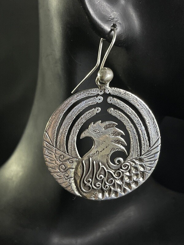 Sterling Silver "Phoenix" Earrings