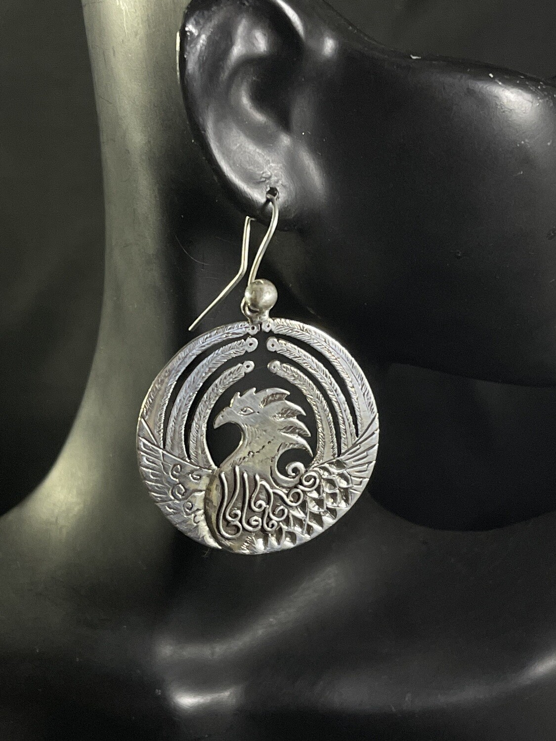 Sterling Silver &quot;Phoenix&quot; Earrings
