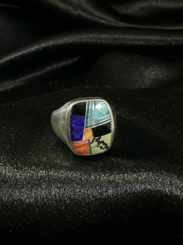 Multi Stone Inlay Ring