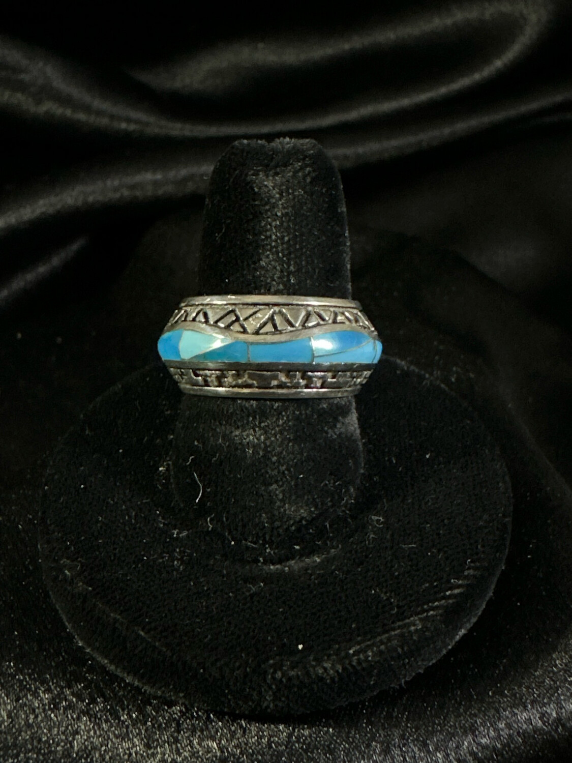 Sterling Silver Turquoise Design Ring