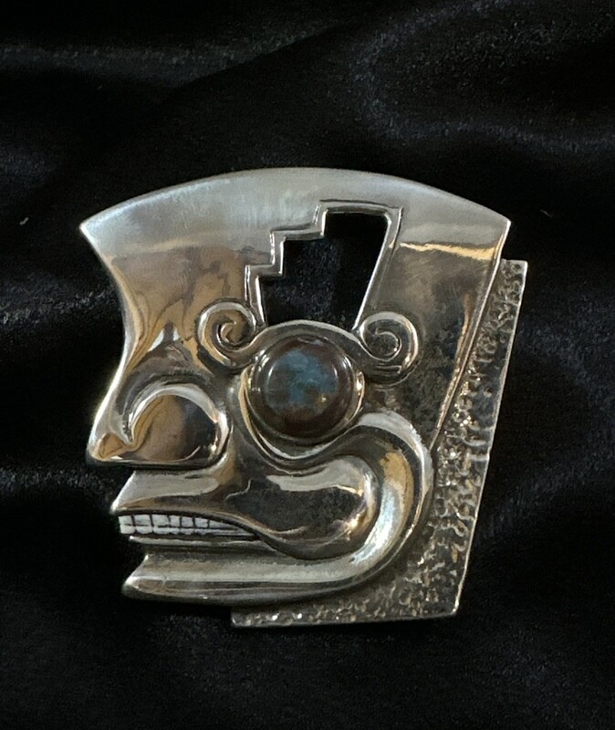 Mesoamerican Ax Head Belt Buckle