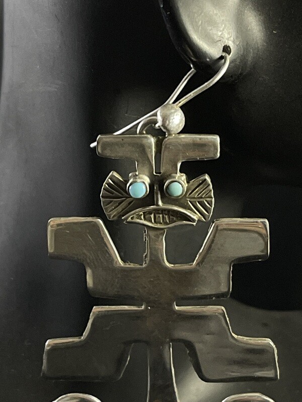 LM Pre-Columbian Tumi Figure Earrings (SO)