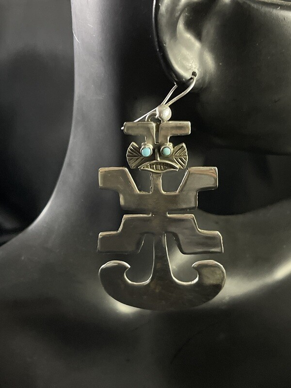 LM Pre-Columbian Tumi Figure Earrings (SO)