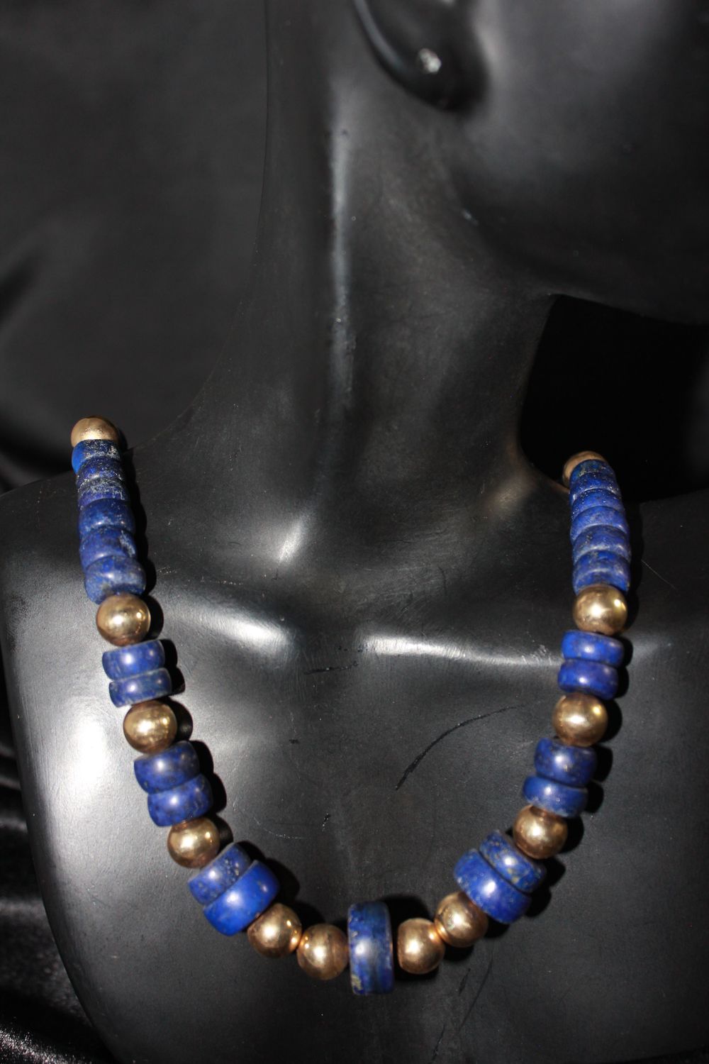 Lapis &amp; 14K Beaded Necklace