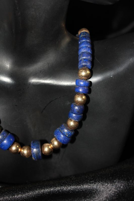 Lapis &amp; 14K Beaded Necklace