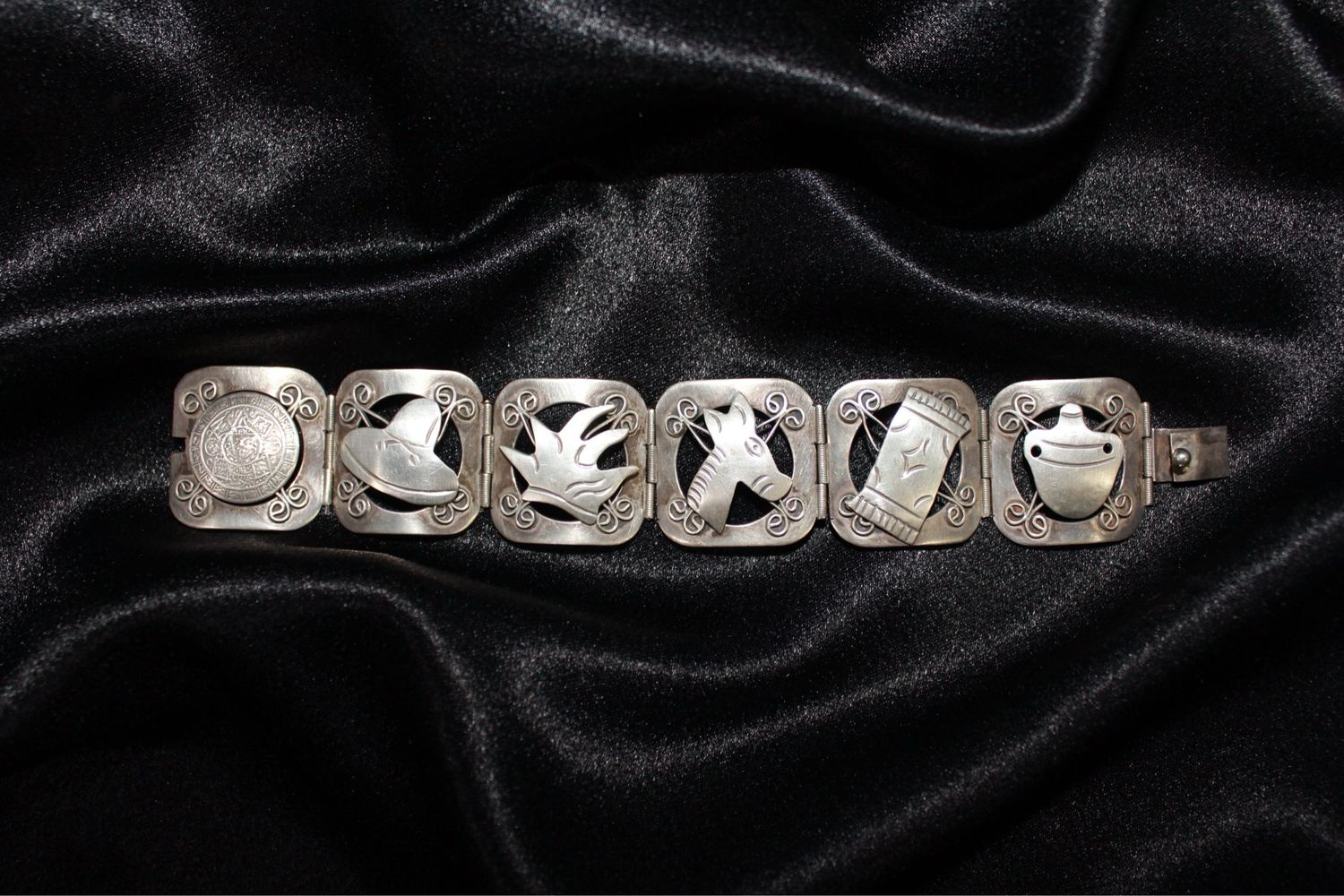 Sterling Silver Mexican Style Bracelet