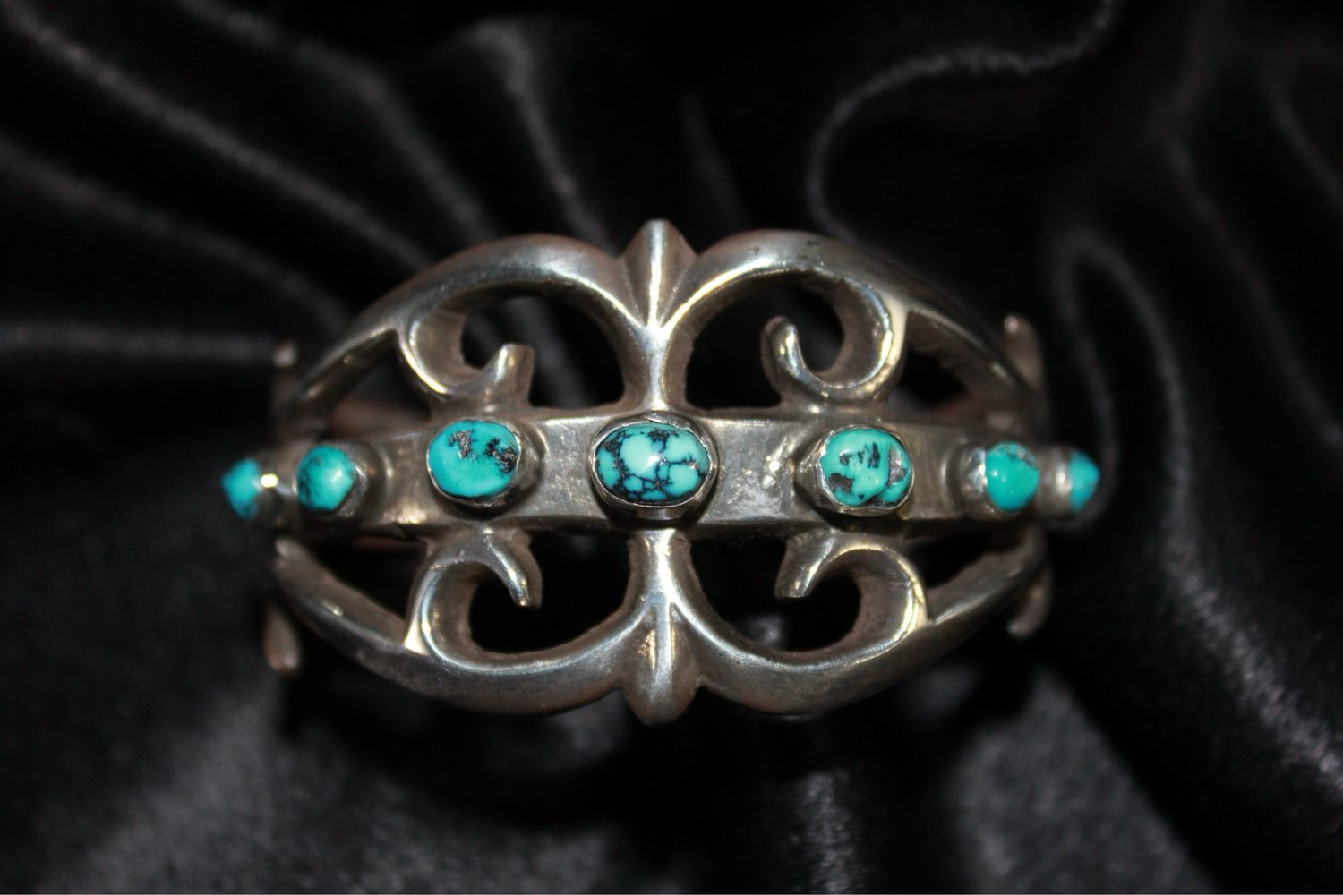 Sand Cast and Sleeping Beauty Turquoise Bracelet