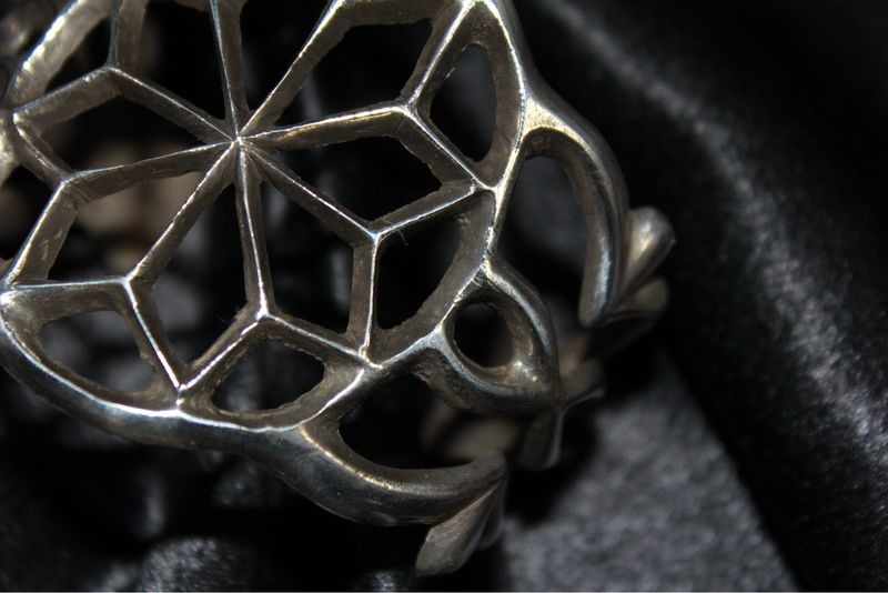 Sterling Silver Sand Cast Bracelet