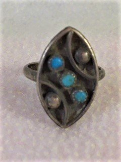 Sterling Silver and Turquoise Ring
