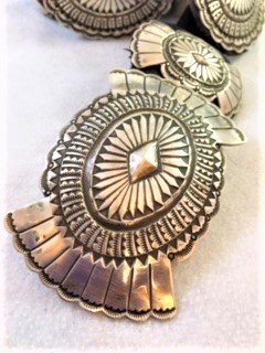 Sterling Silver Concho Belt