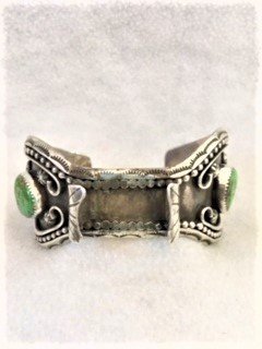 Sterling Silver and Turquoise Watch Bracelet