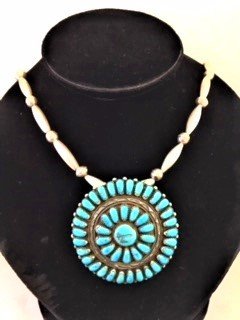 Sterling Silver and Turquoise Necklace
