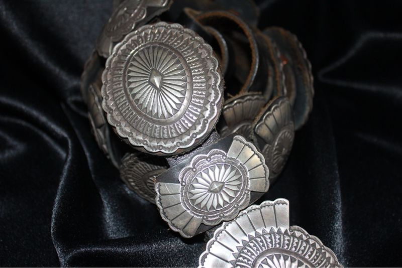 Sterling Silver Concho Belt