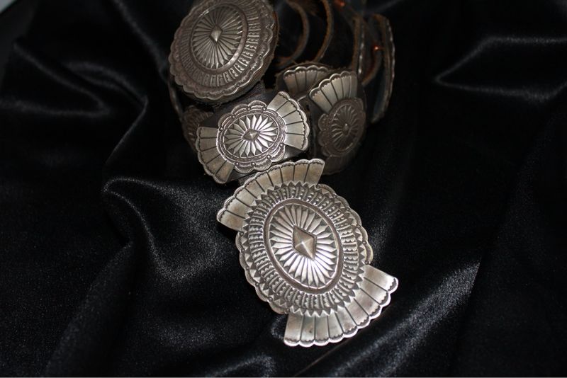 Sterling Silver Concho Belt