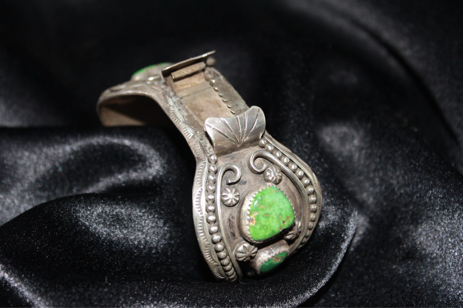 Sterling Silver and Turquoise Watch Bracelet