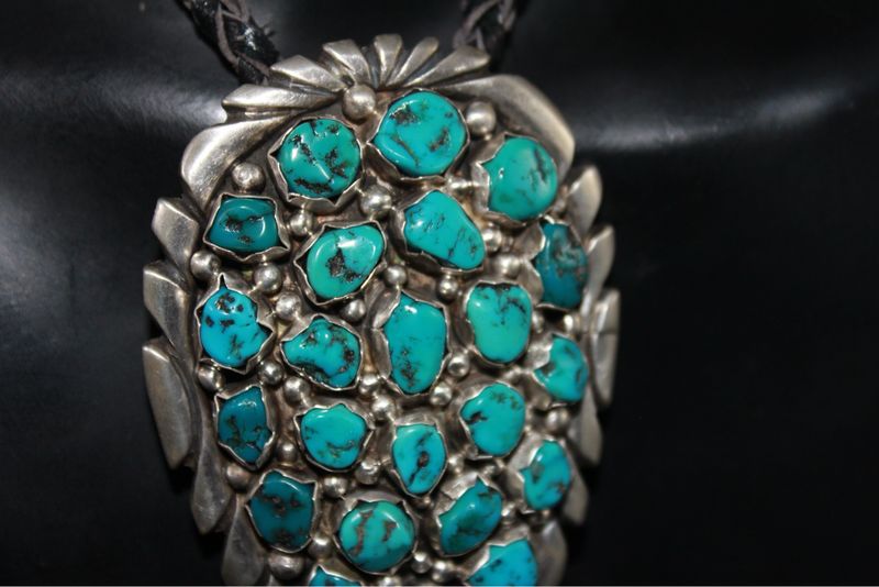 Sterling Silver and Arizona Turquoise Bolo Tie