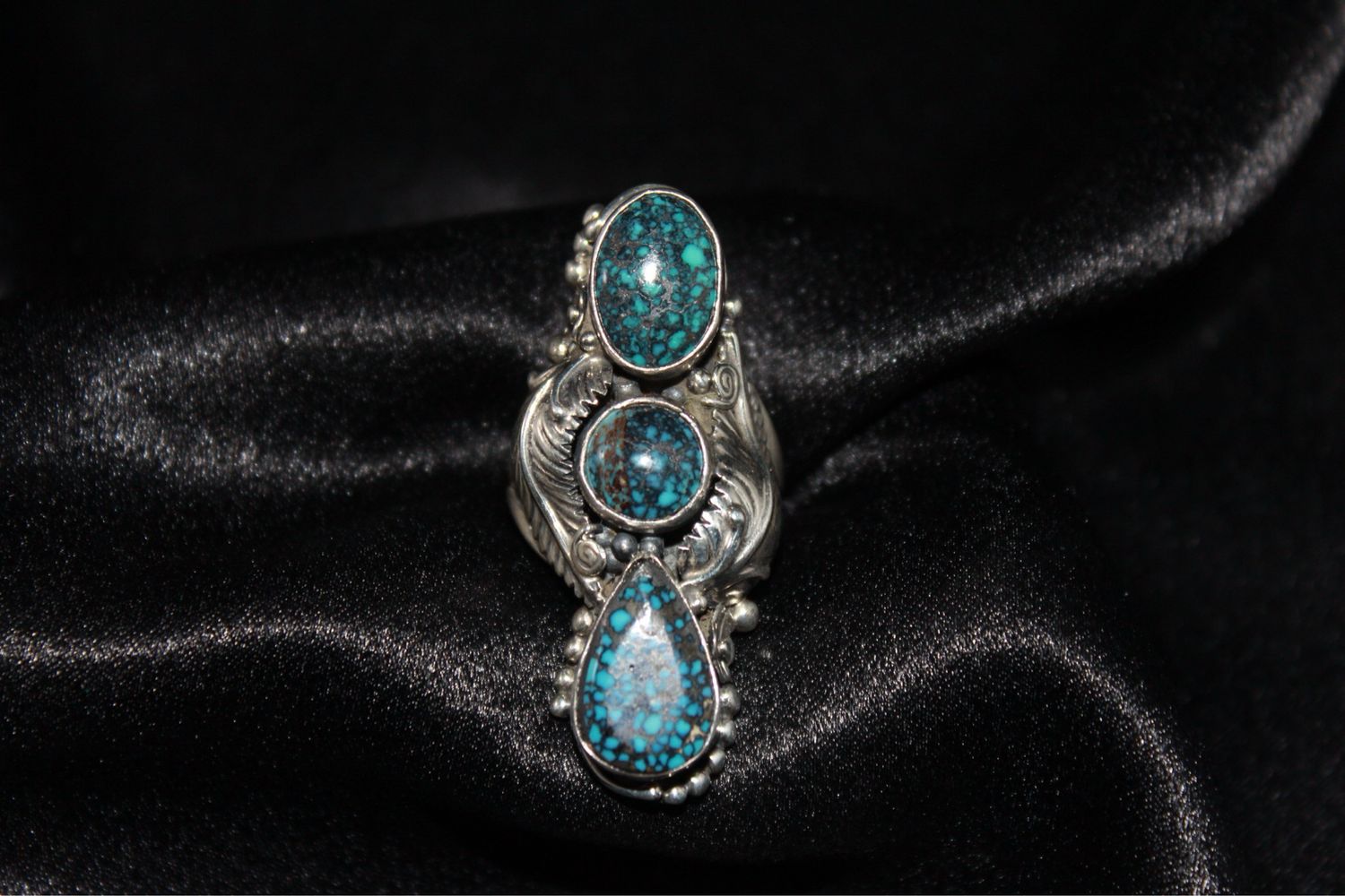 Sterling Silver + Turquoise Cabochon Ring