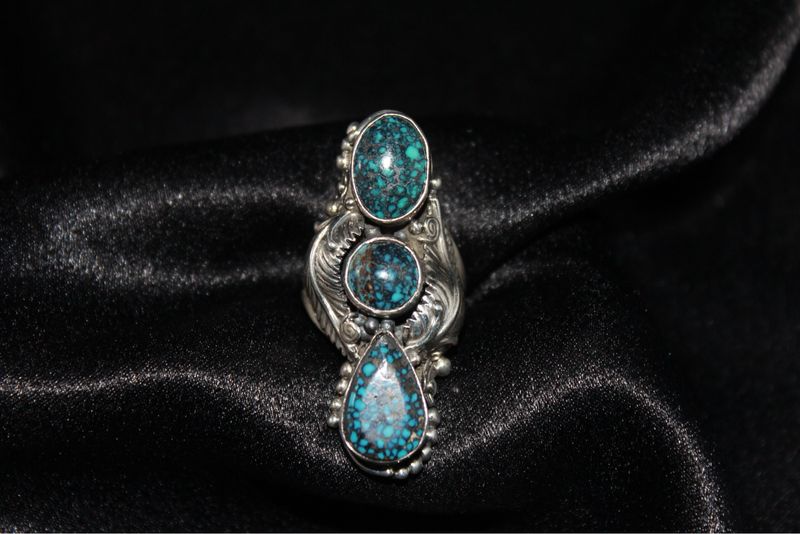 Sterling Silver + Turquoise Cabochon Ring