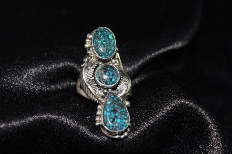 Sterling Silver + Turquoise Cabochon Ring