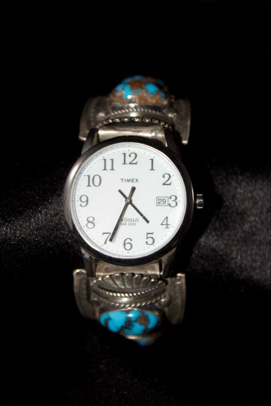 Sterling Silver and Hi-Grade Persian Watch Band