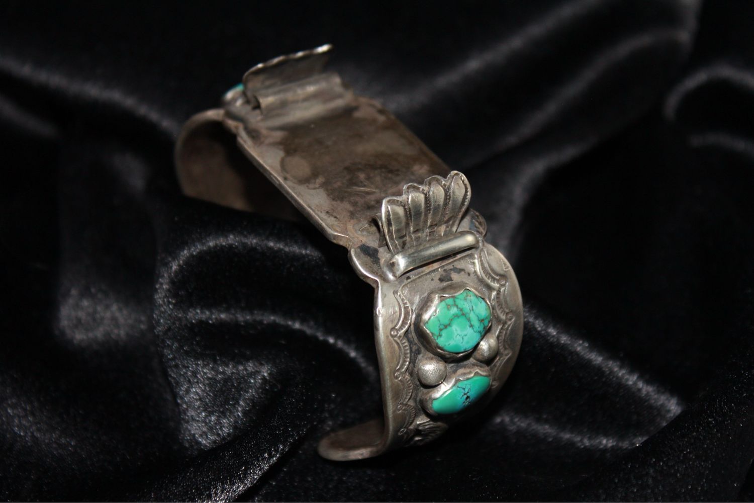 Sterling Silver and Turquoise Watch Band