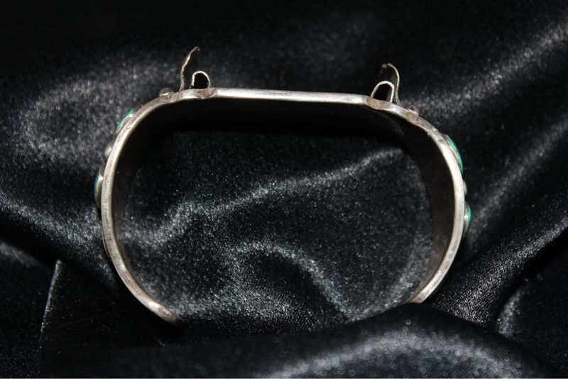 Sterling Silver and Turquoise Watch Band