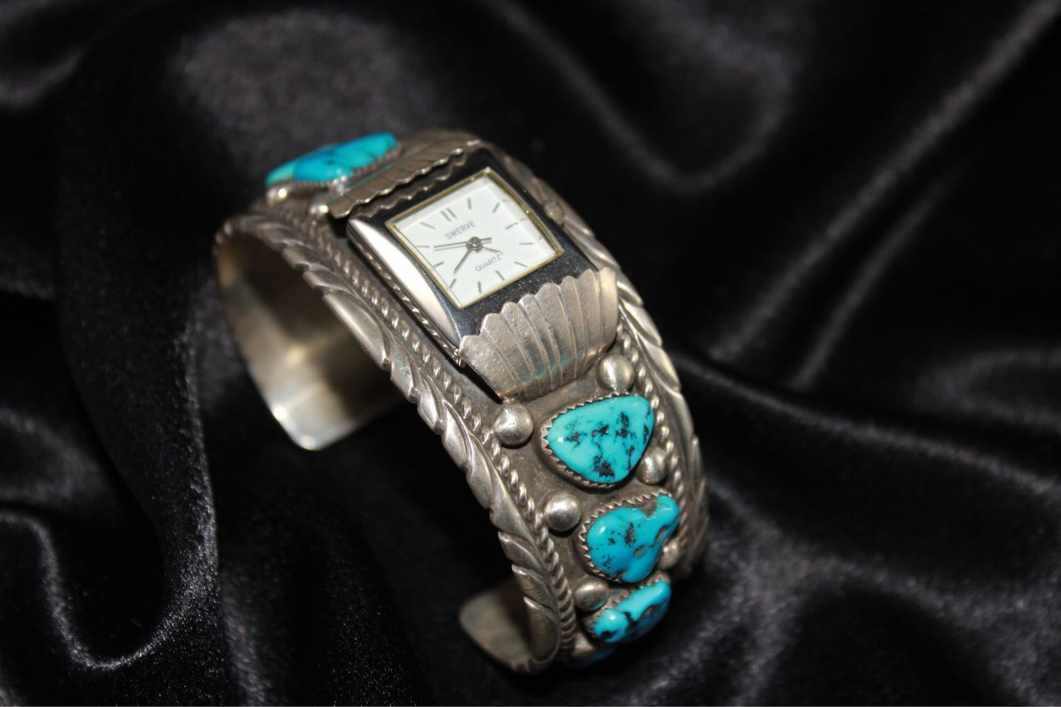 Beautifully Made Sterling Silver + Turquoise Watch Band