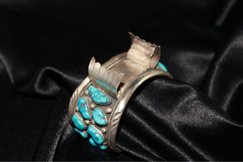 Beautiful Sterling Silver and Turquoise Watch Band