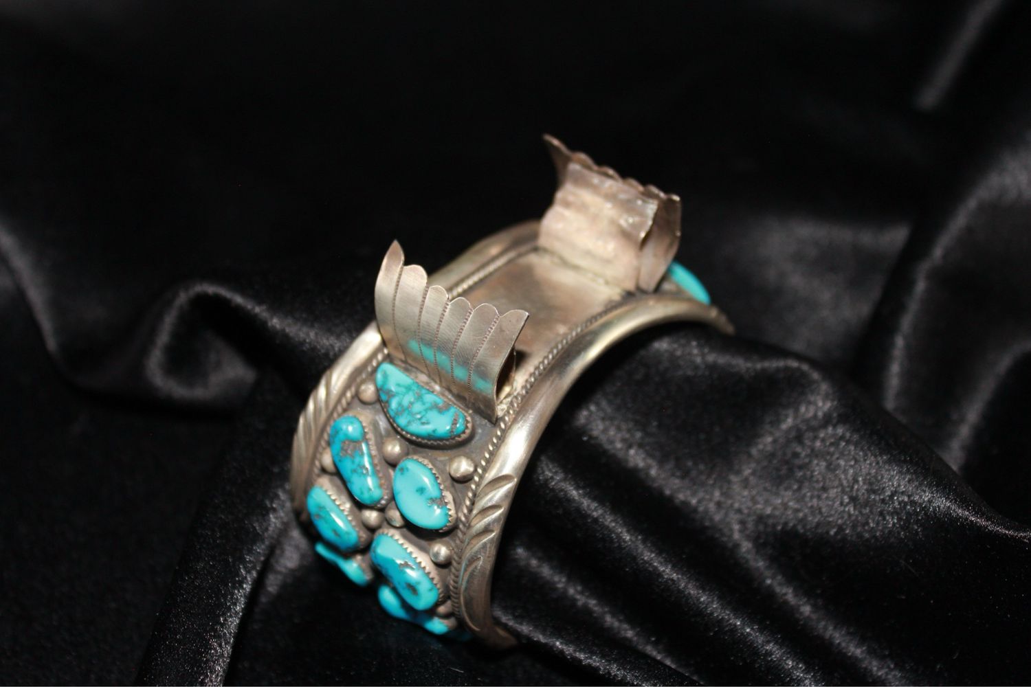 Beautiful Sterling Silver and Turquoise Watch Band