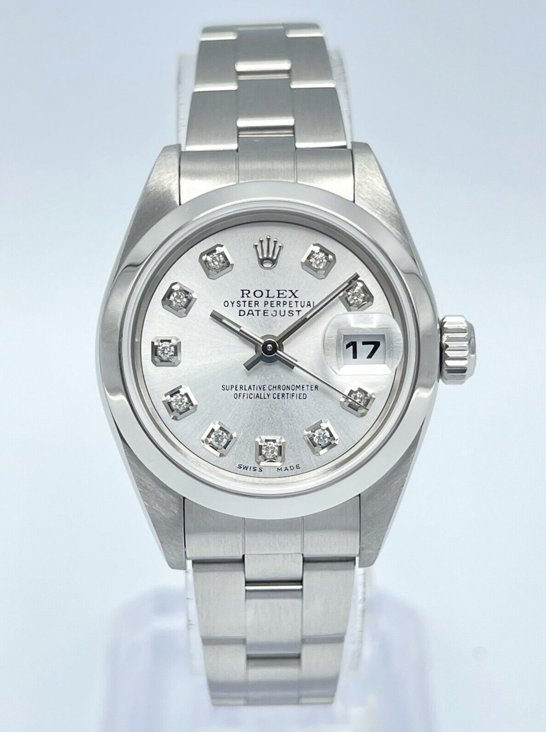 Rolex Datejust 26mm 79160 Silver Diamond Dot Dial Oyster Bracelet With Box 2000