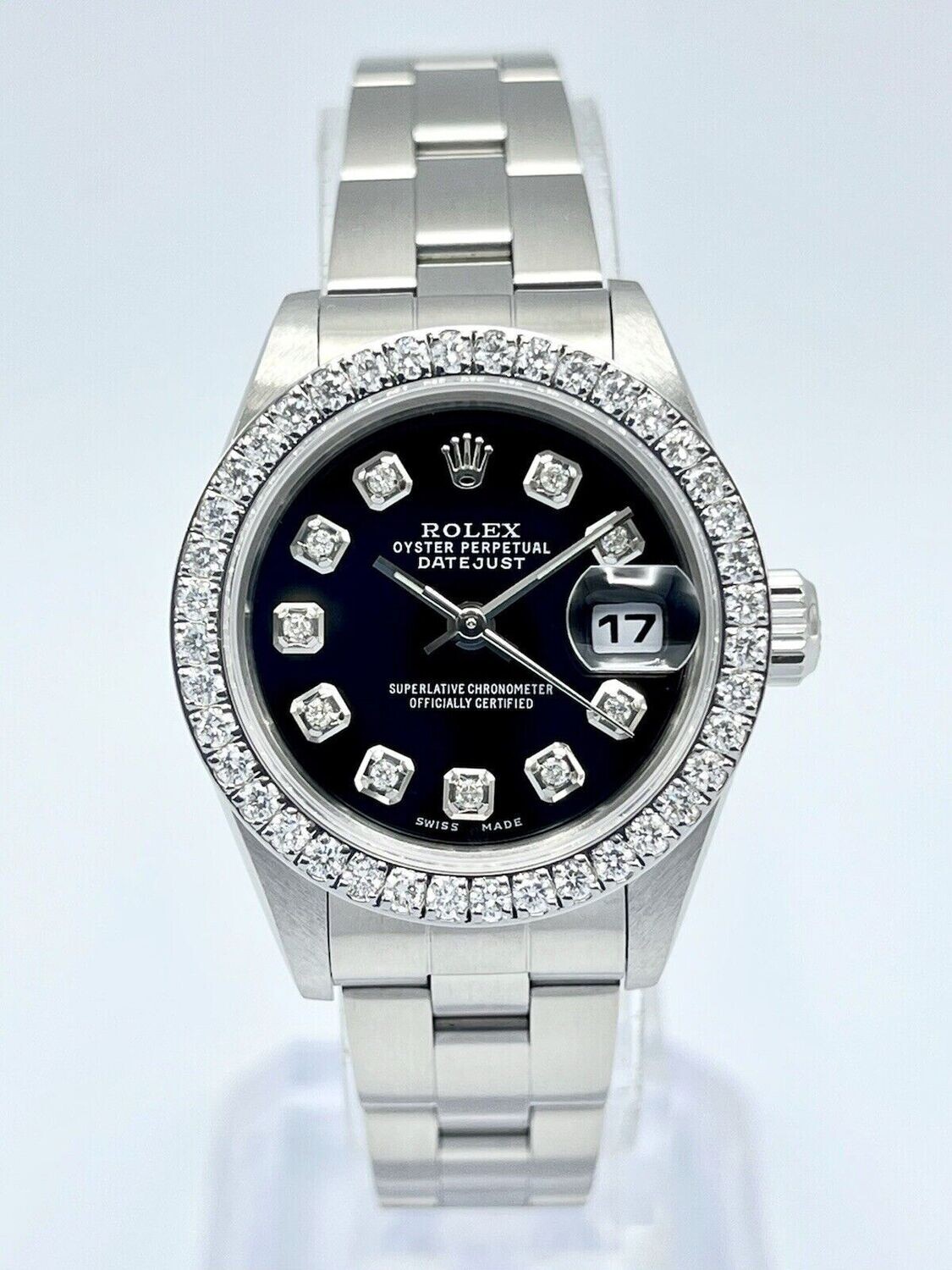 Black Rolex Datejust 26mm 79190 Diamond Dot Dial &amp; Diamond Bezel Box Papers REMAINING PAYMENT