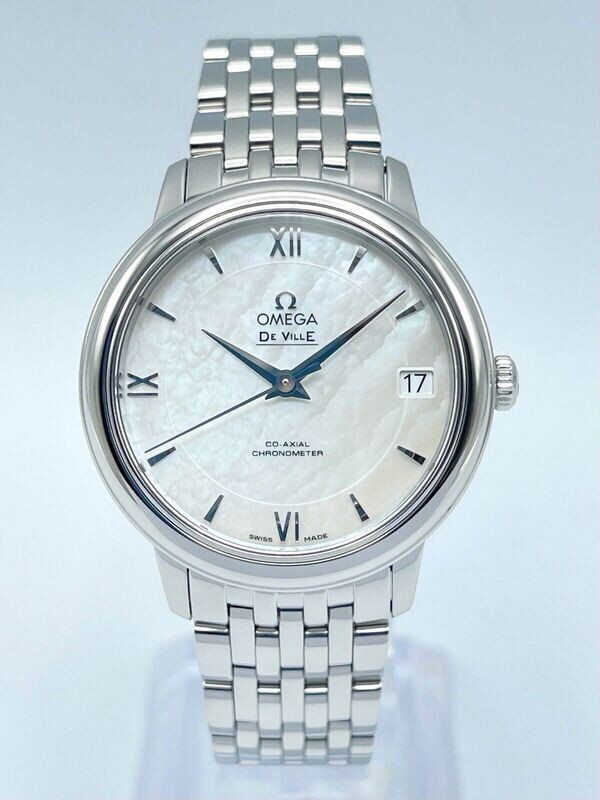 Omega De Ville Prestige Co-Axial Pearl MOP Dial 32.7mm Stainless Steel Automatic