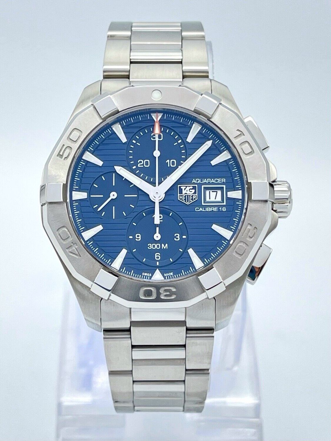 TAG HEUER AQUARACER 43mm CAY2112.BA0927 Blue Automatic Calibre 16 Chronograph