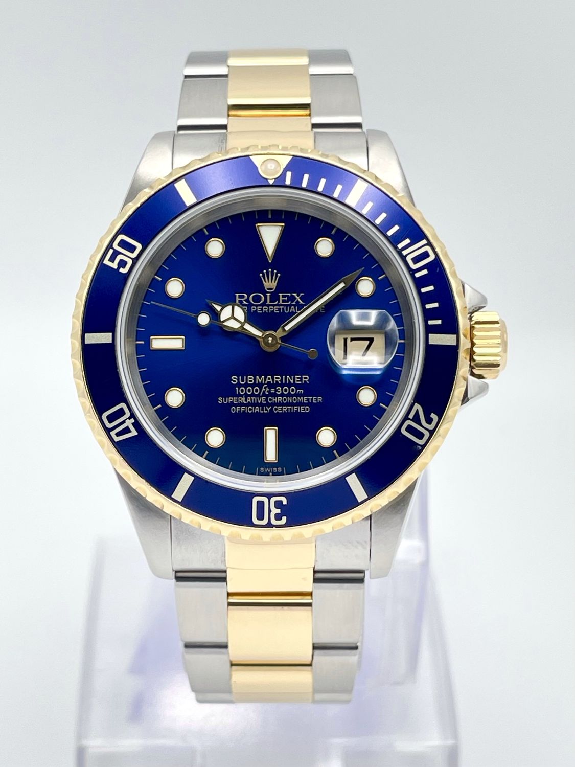 Rolex Submariner Date 16613 40mm Bluesy SWISS Only Blue Dial Blue Bezel Blue Kit