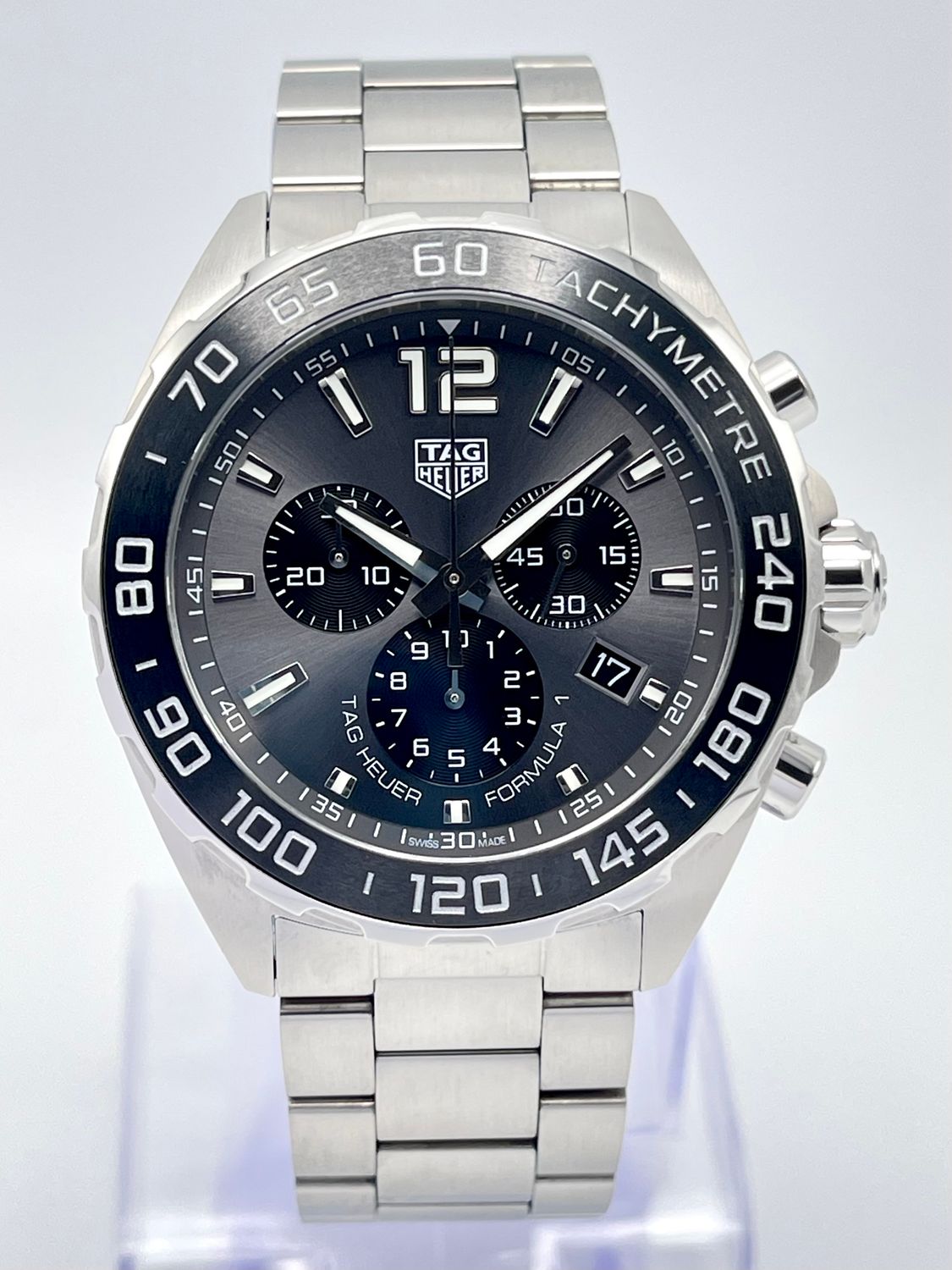Tag Heuer Formula 1 CAZ1011 43mm Chronograph Black Dial Grey Carbon Papers