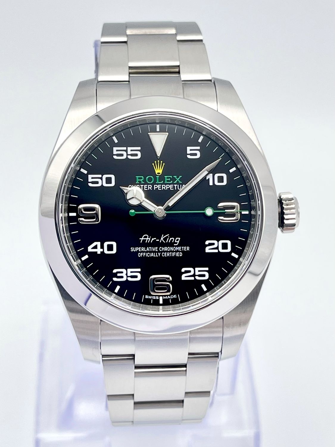 Rolex Airking Oyster Perpetual 116900 40mm Black Dial Chronometer 2021 Papers