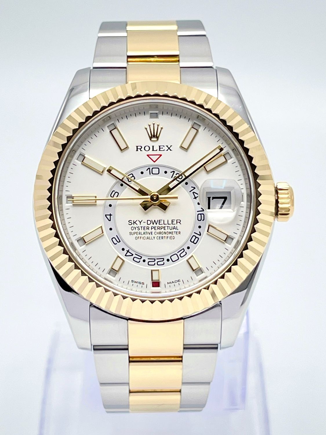 Rolex Sky-Dweller 326933 42mm White Dial Oyster Bracelet Box &amp; Papers 2017
