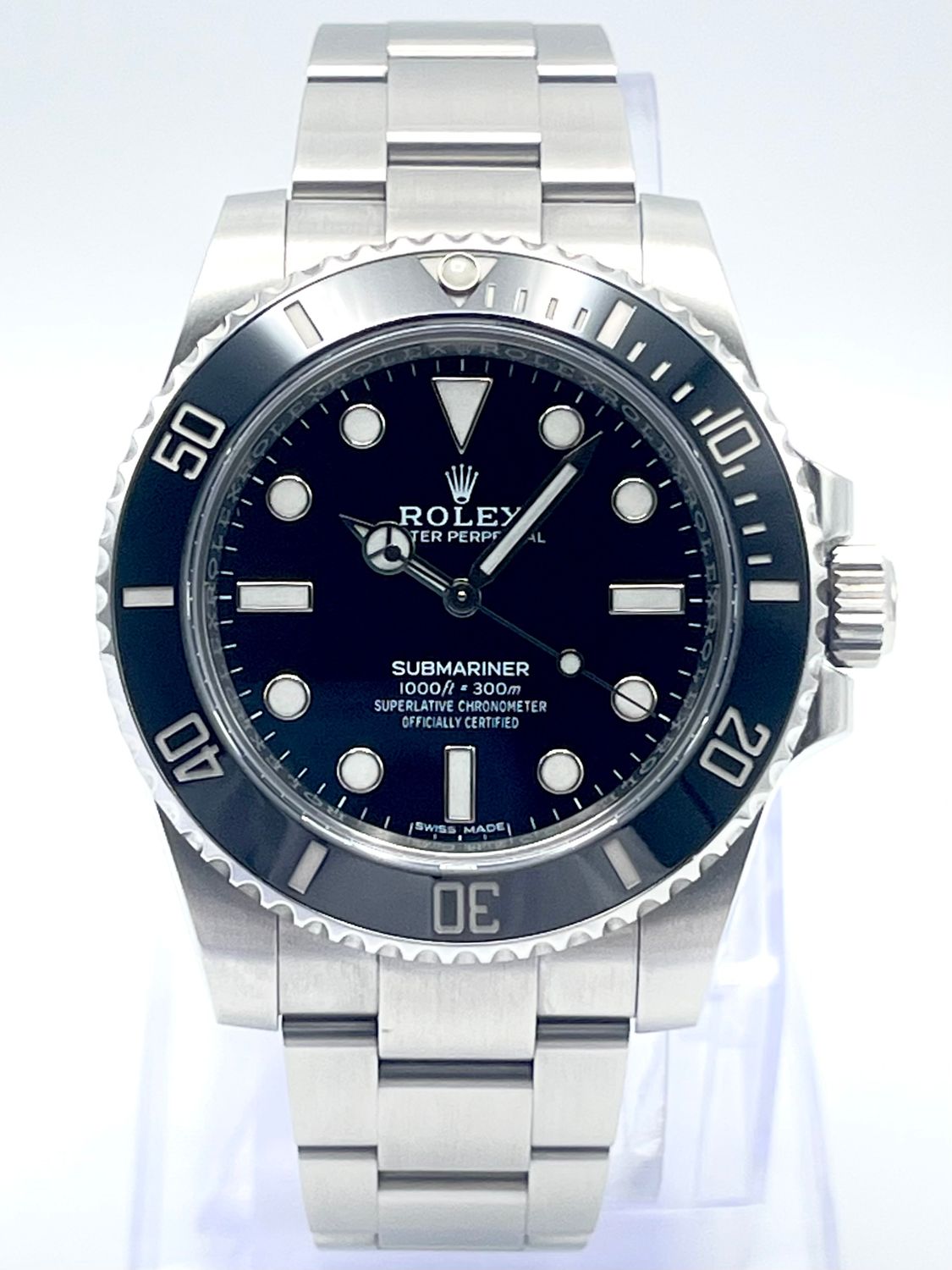 Rolex Submariner Oyster 114060 40mm Black Dial Ceramic Bezel Papers 2019