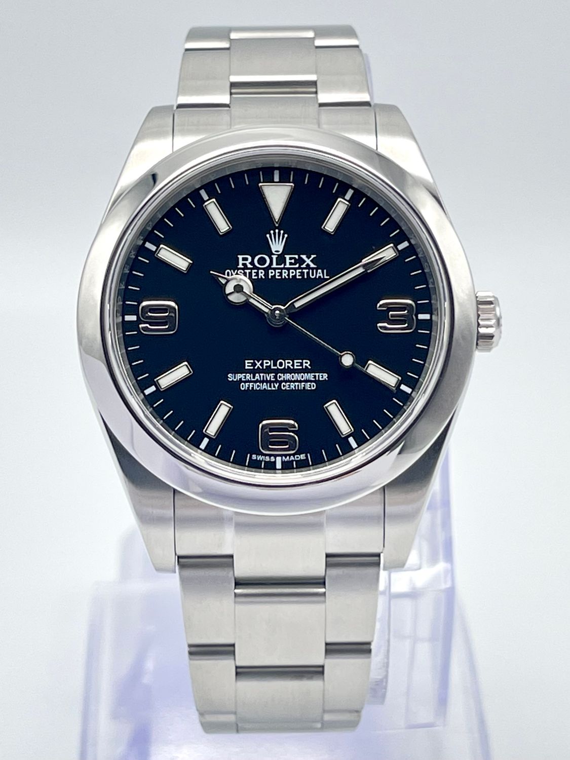 Rolex Oyster Explorer 214270 39mm Black Dial Chronometer 2016 Papers