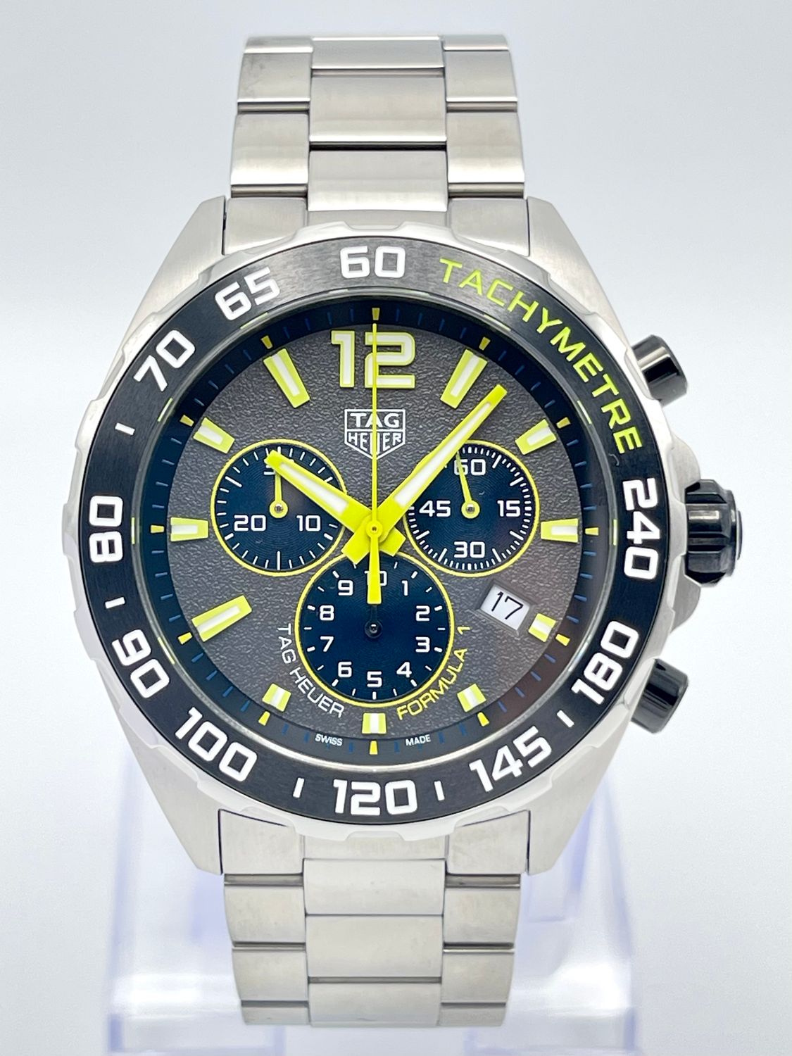 Tag Heuer Formula 1 CAZ101AG 43mm Chronograph Grey Dial Papers