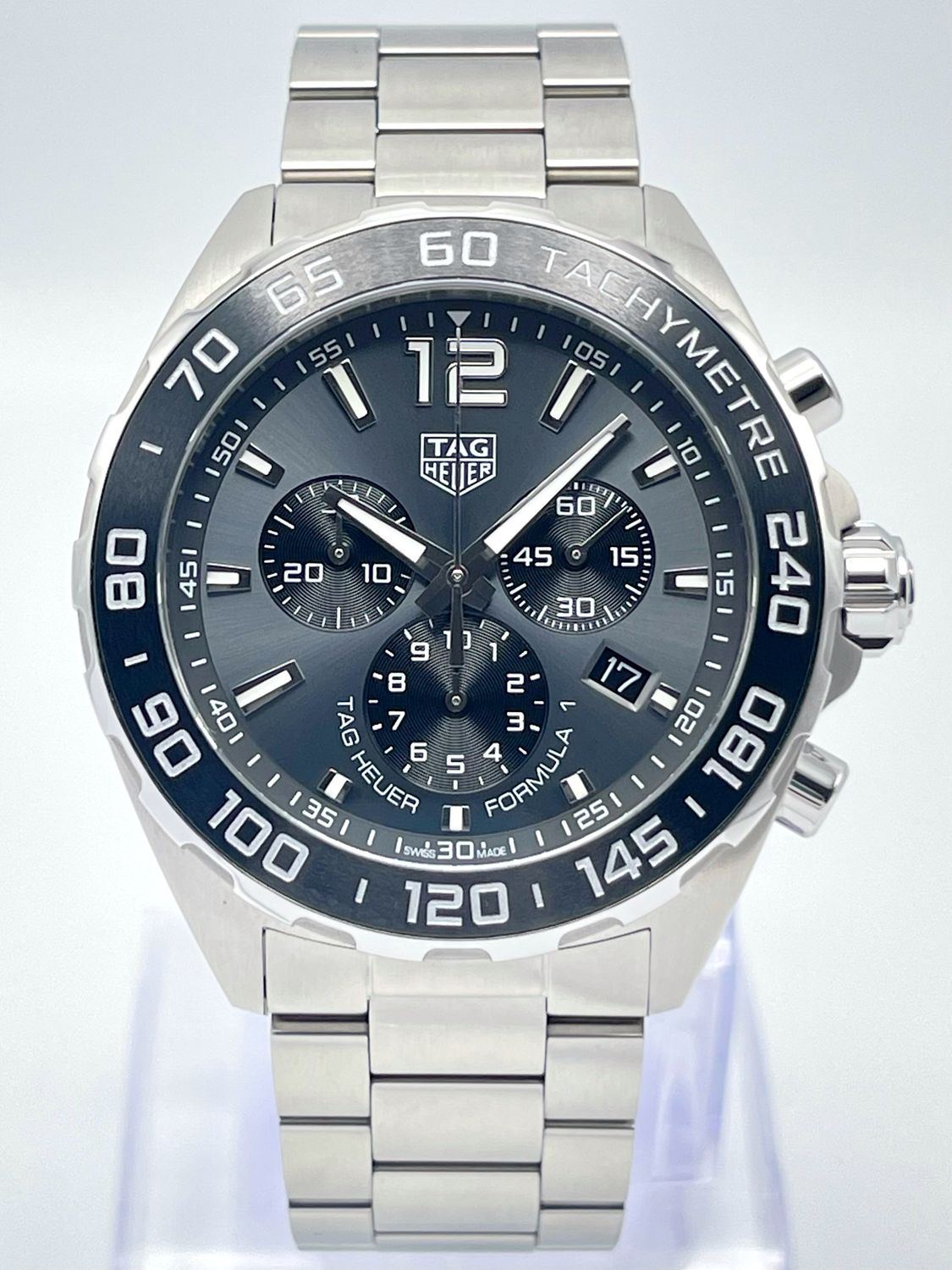 Tag Heuer Formula 1 CAZ1011 43mm Ceramic Chronograph Grey Dial 2025 Papers