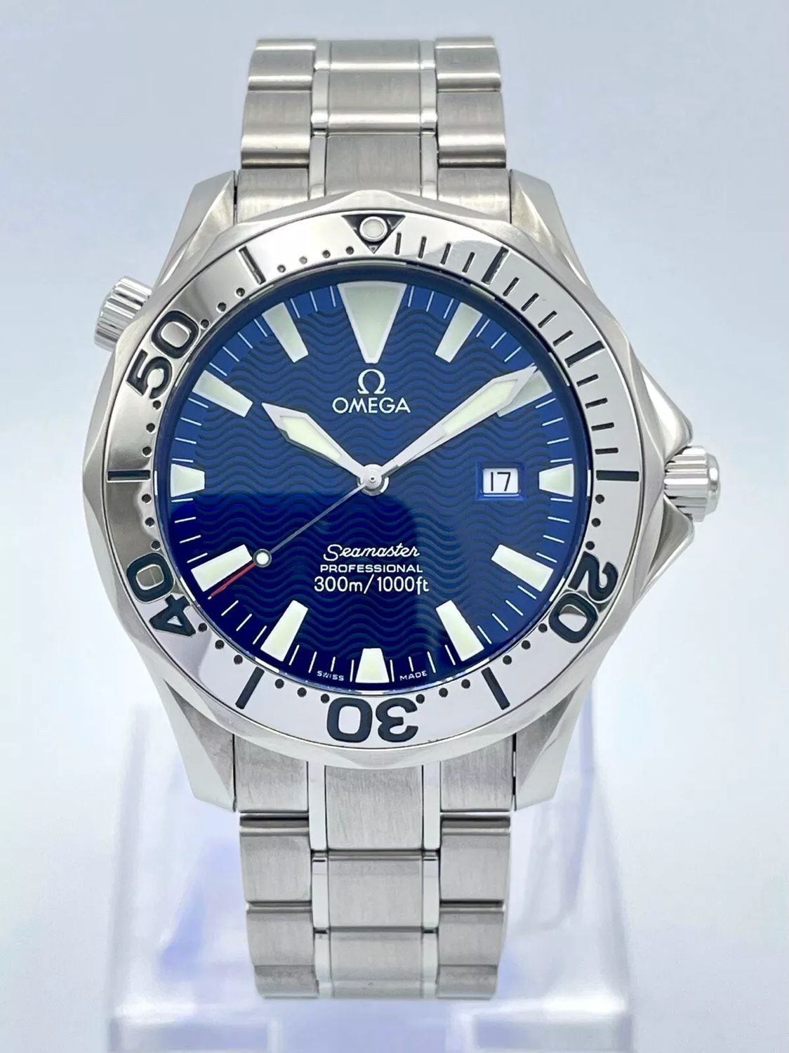 Omega Seamaster Professional 300m 2265.80 Blue Dial 41mm Full Size Quartz