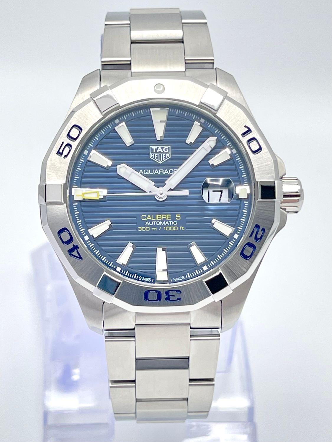 Tag Heuer Aquaracer WAY2012.WZU9175 43mm Blue Dial Automatic Papers