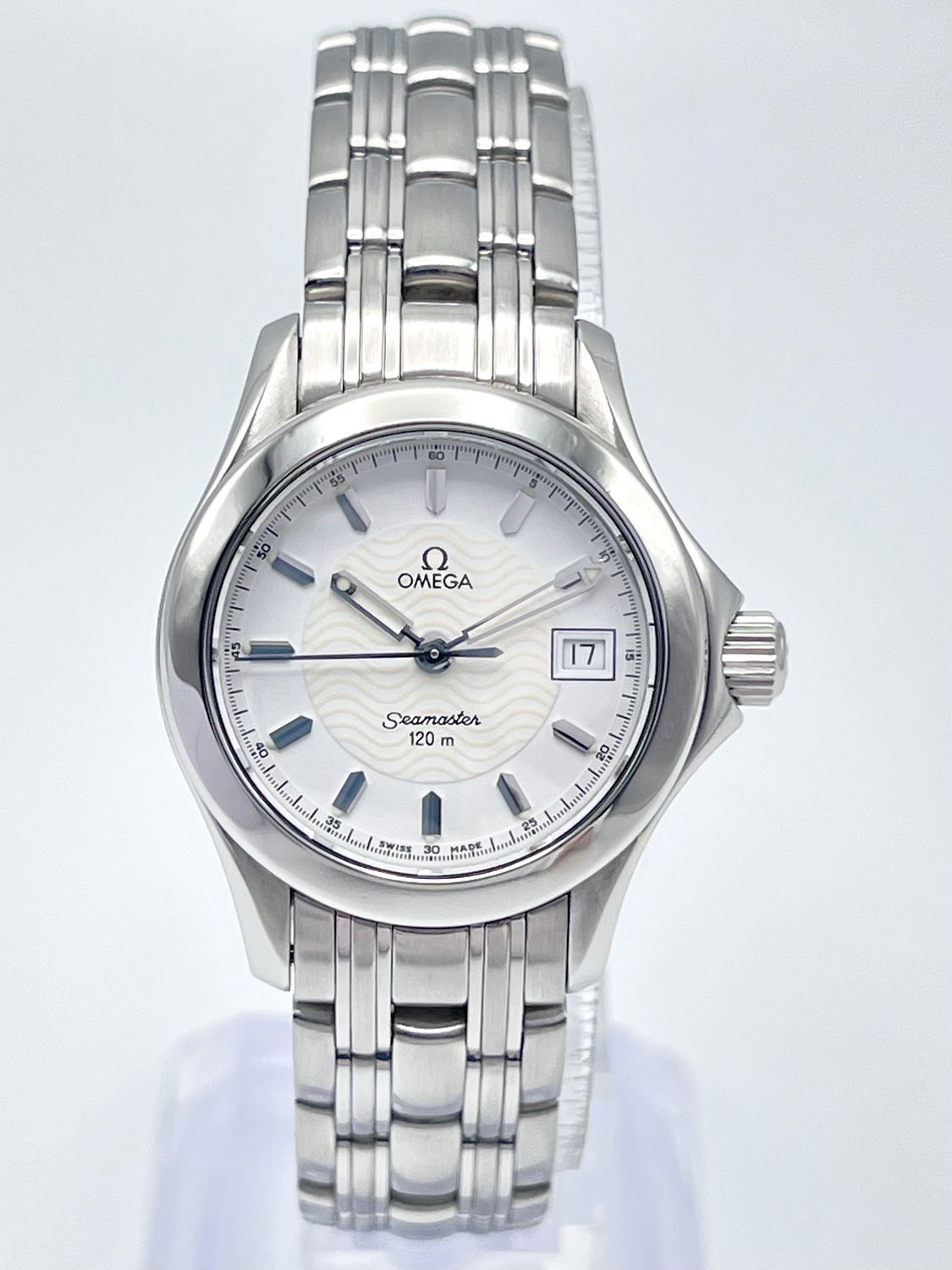 Omega Seamaster Ladies 25mm White Dial Stainless Steel Quartz 2581.21