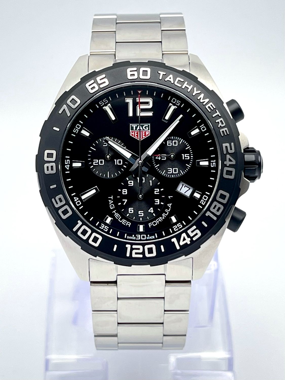 Tag Heuer Formula 1 CAZ1010 43mm Chronograph Black Dial Quartz Steel 2025 Papers