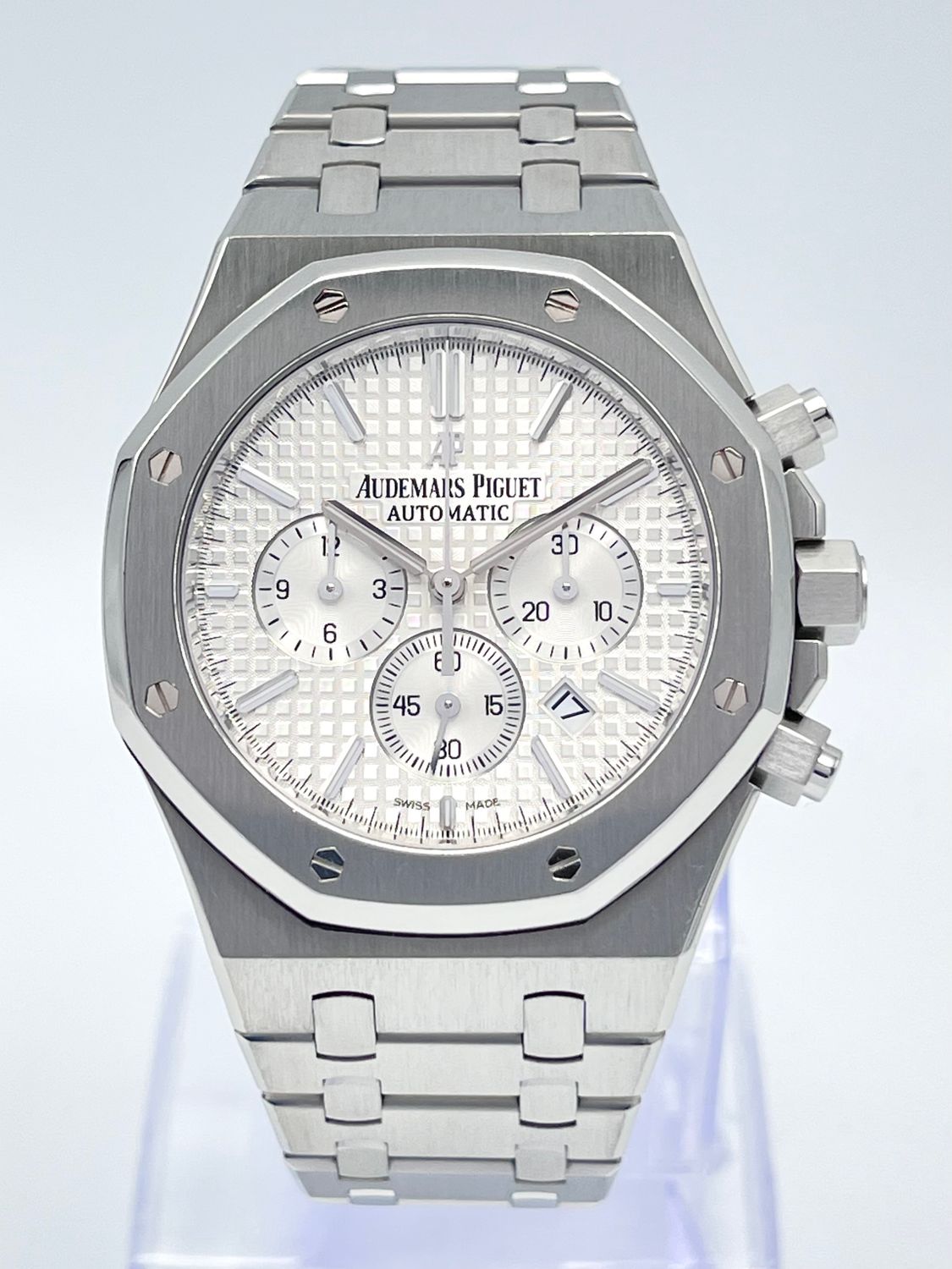 Audemars Piguet Royal Oak 41mm 26320ST Chronograph White Dial Box Papers 2017