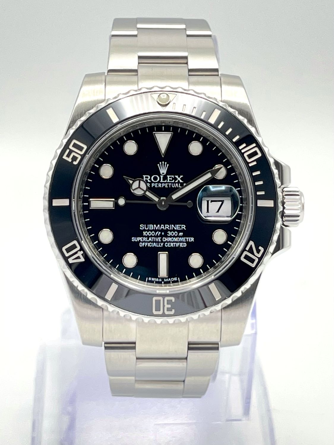 Rolex Submariner Date 116610LN 40mm Black Dial Ceramic Bezel Oyster Box Papers